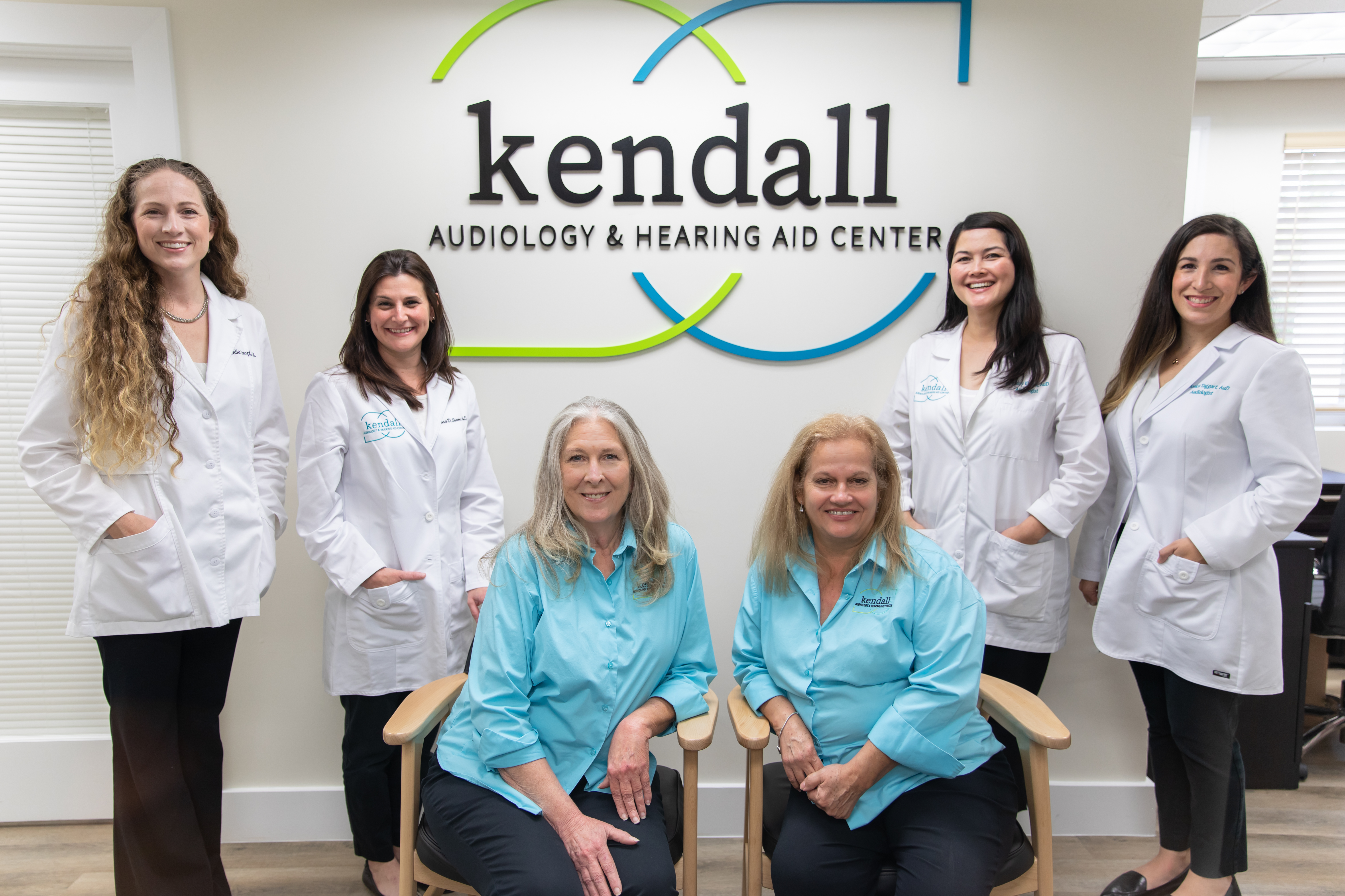 Kendall Audiology Staff group photo in Kendall, FL
